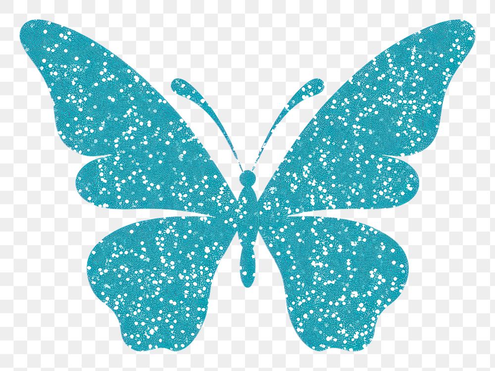PNG Cyan color butterfly icon turquoise white background pattern.