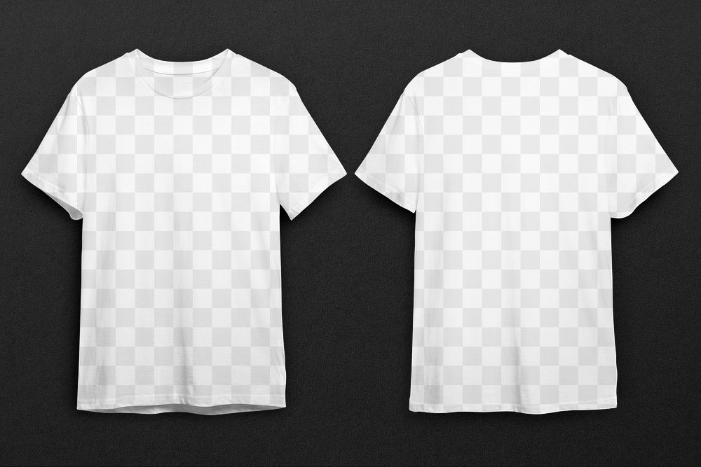 T-shirt png apparel mockup, transparent design