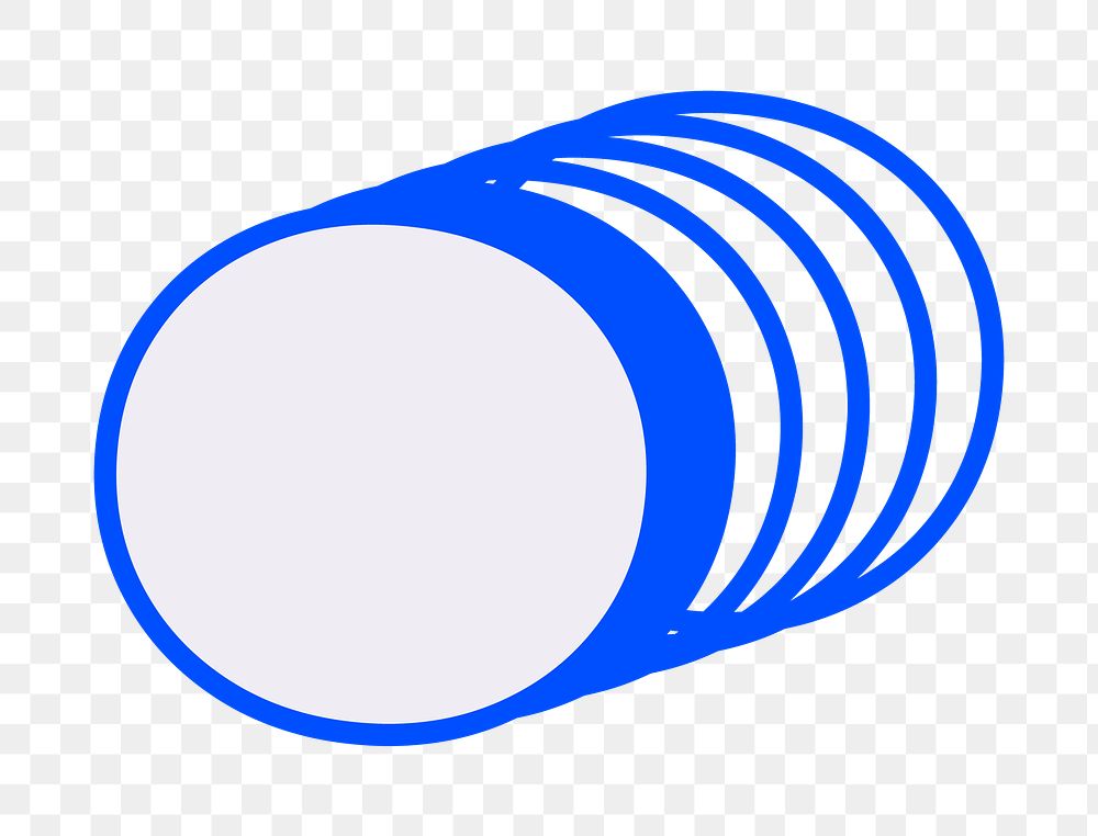 Dot png blue symbol, transparent background