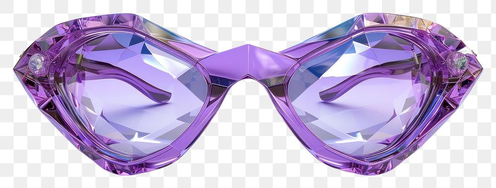 PNG Eyeglasses gemstone sunglasses amethyst.