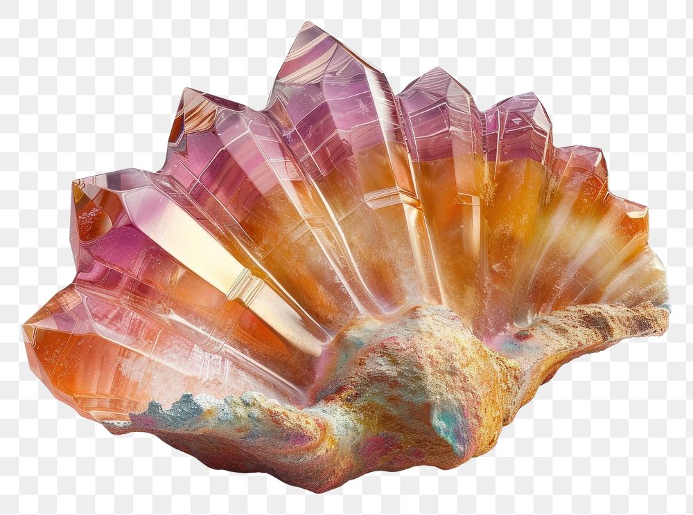 PNG Sea shell seashell gemstone jewelry.