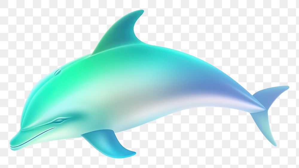 PNG  Abstract blurred gradient illustration dolphin animal mammal blue.