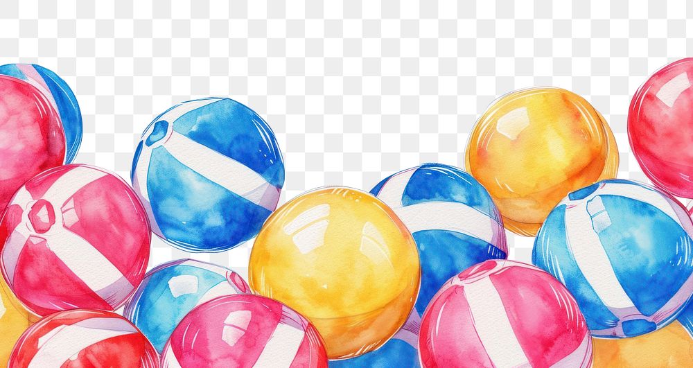 PNG Many beach ball backgrounds balloon white background.