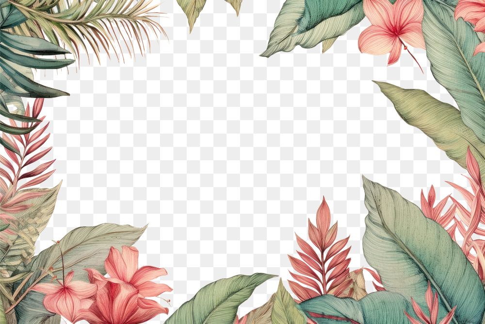 PNG Pattern plant leaf backgrounds.