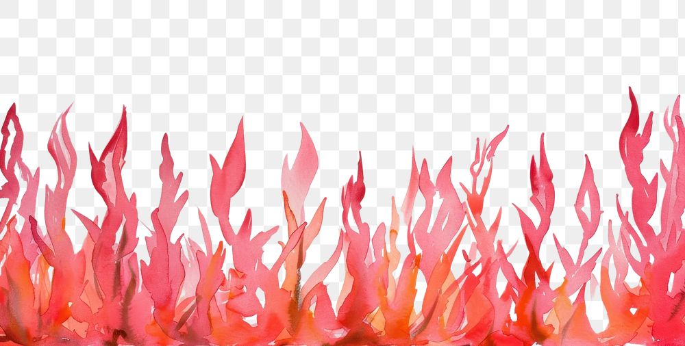 PNG Monochromatic Fire flame border backgrounds painting petal.