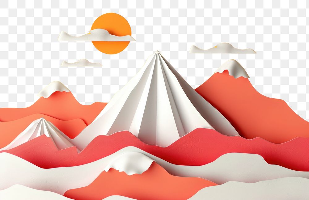 PNG  Mountain with podium backdrop art paper creativity.