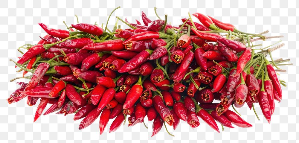PNG Delicious red chili peppers vegetable plant food.