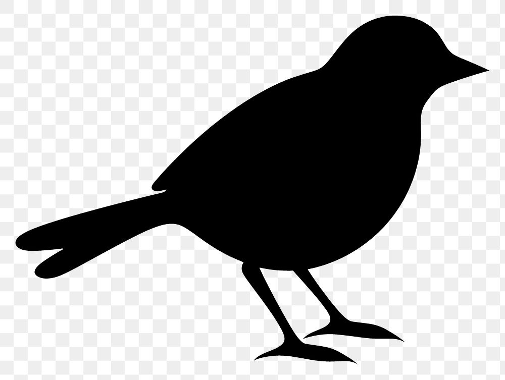 PNG Bird logo icon silhouette blackbird animal.
