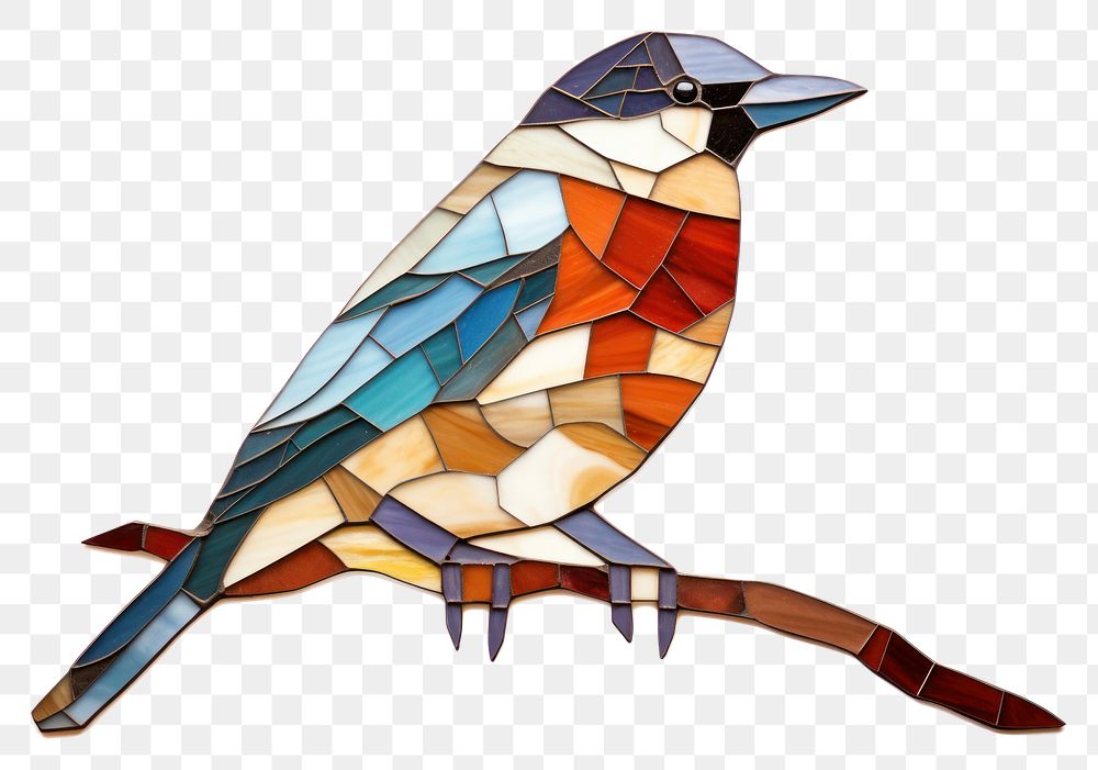 Mosaic tiles of bird animal art creativity.