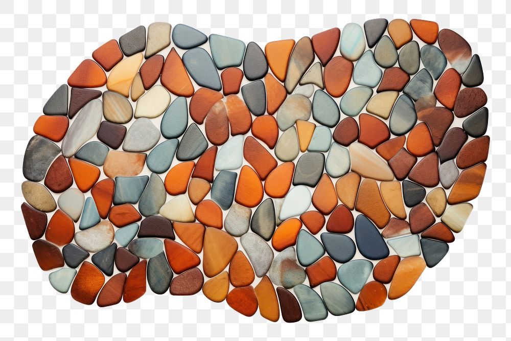 Mosaic of bag pebble backgrounds abundance.