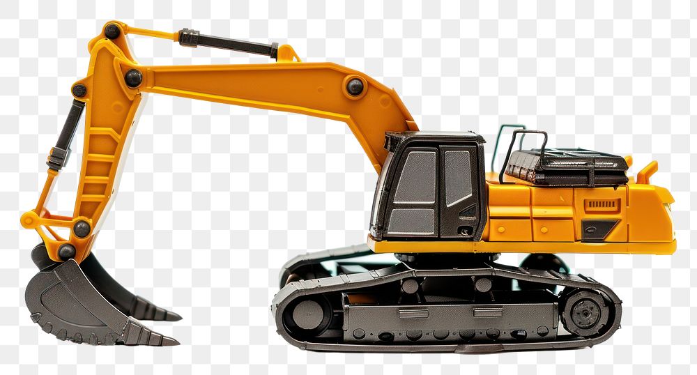 PNG Excavator  white background construction. 