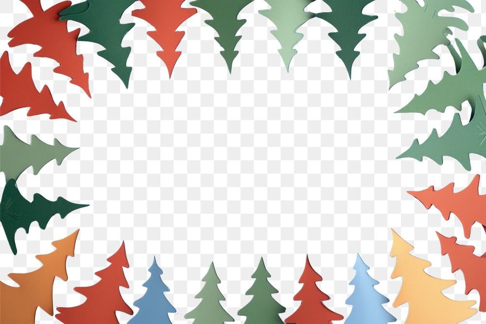 PNG Christmas trees frame backgrounds christmas pattern.