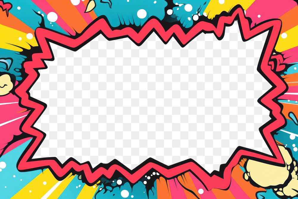 PNG Comic japanese kawaii border effect backgrounds abstract paper.