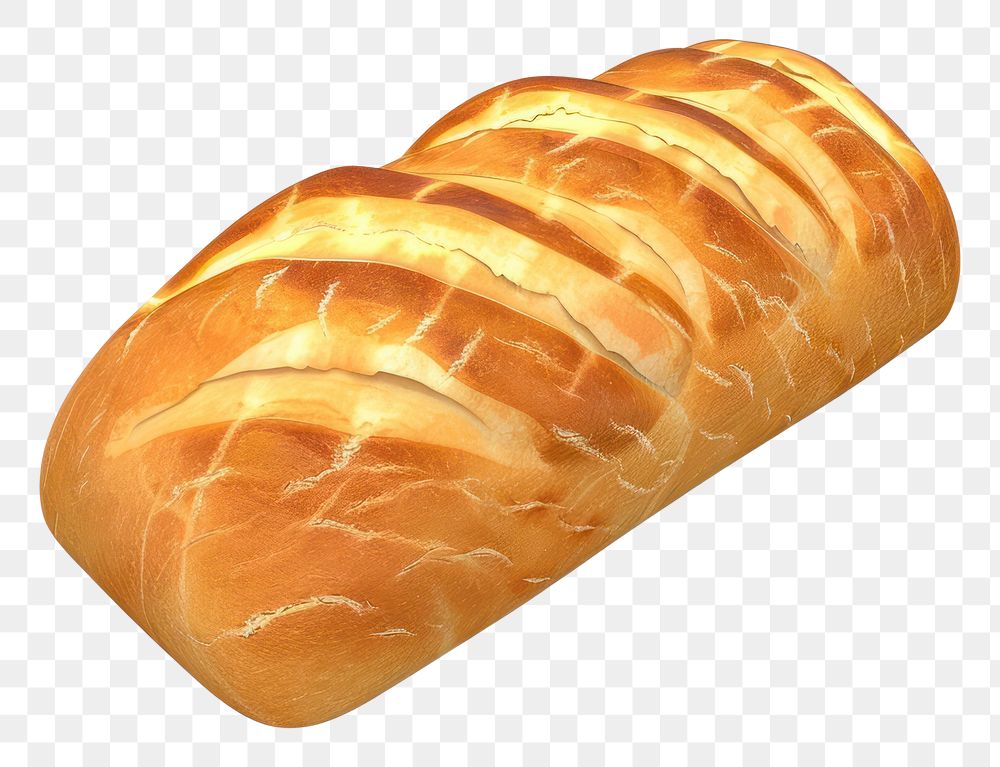 PNG Baule de pain bread food french loaf.