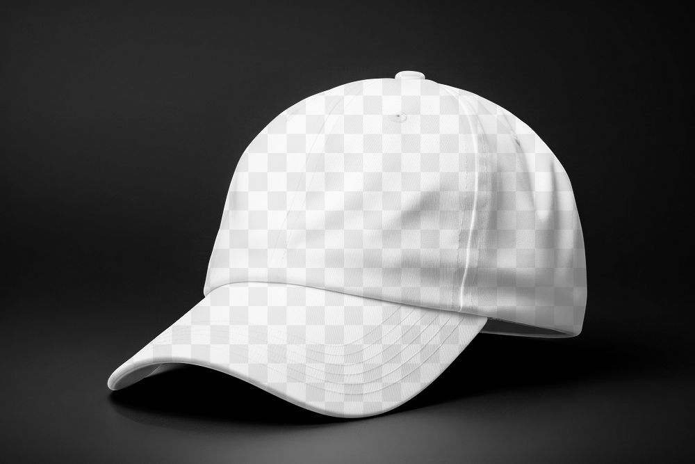 PNG Cap mockup, transparent design