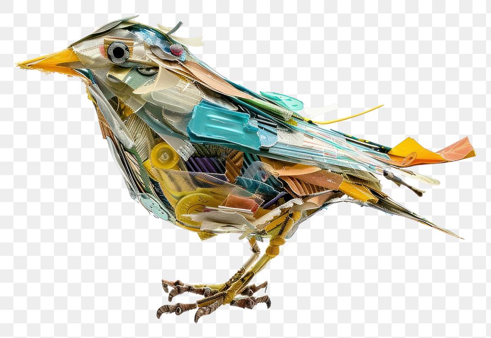 PNG  Bird made from plastic animal bird weaponry.