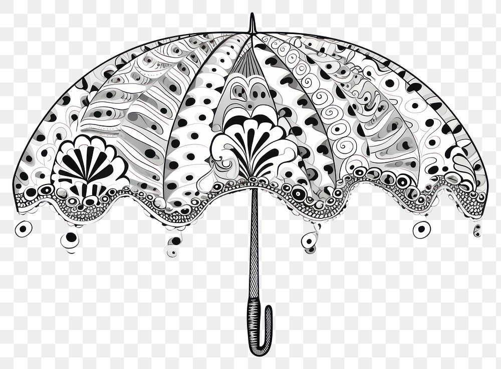 PNG  Parasol illustrated umbrella drawing.