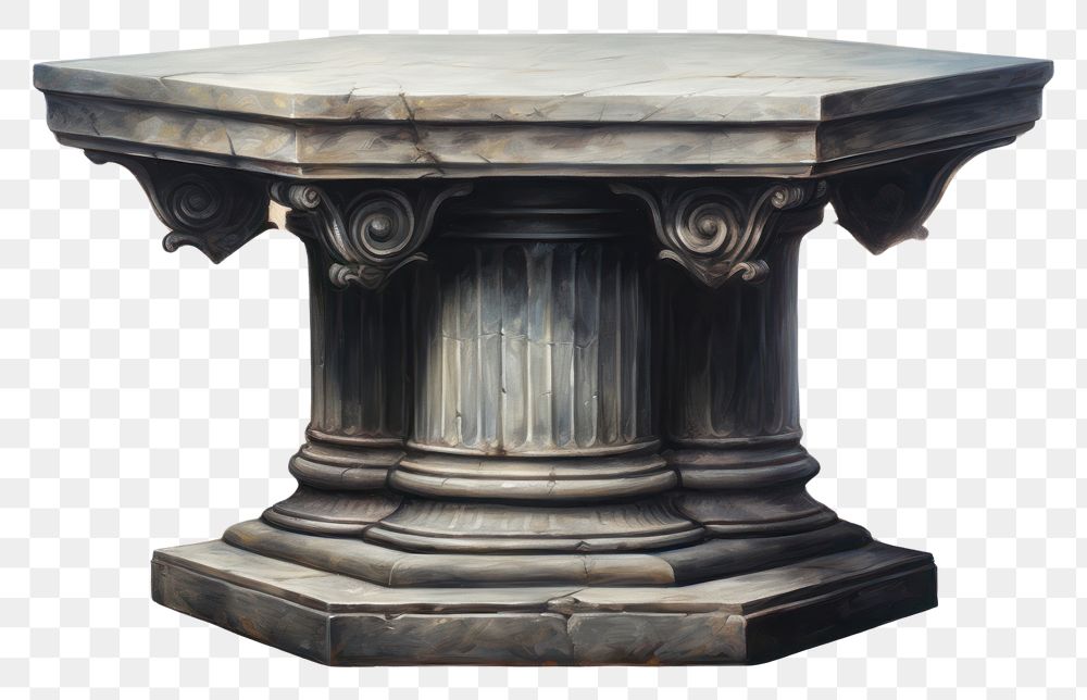 PNG  Pedestal architecture furniture pillar.