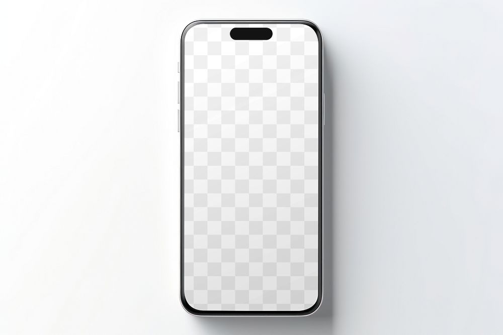 PNG phone screen mockup, transparent design