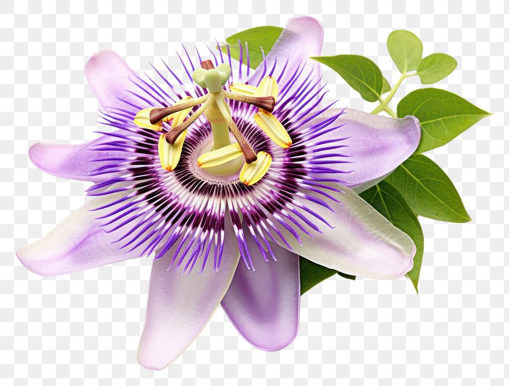 PNG  Passion flower blossom anther plant.