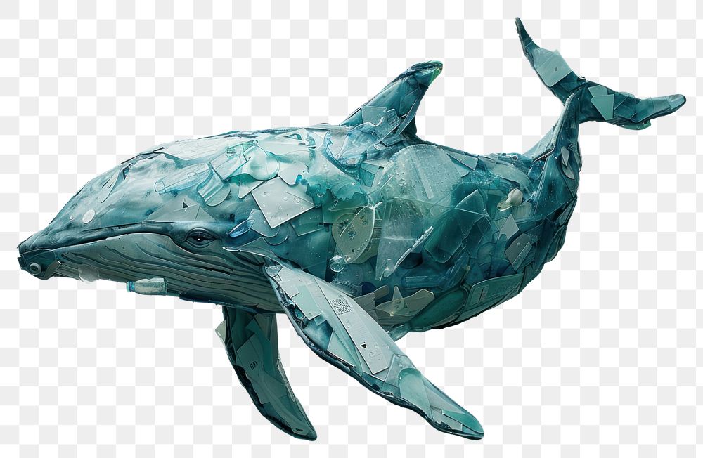 PNG Whale made from plastic animal mammal shark.