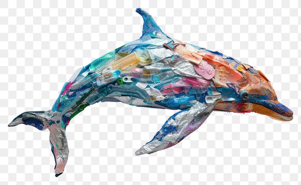 PNG Dolphin made from plastic dolphin animal mammal.
