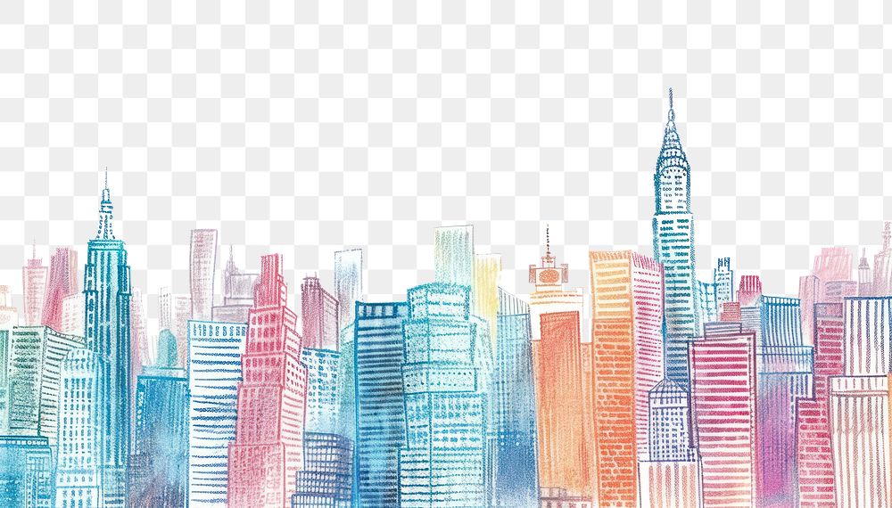 PNG New york city architecture backgrounds cityscape.