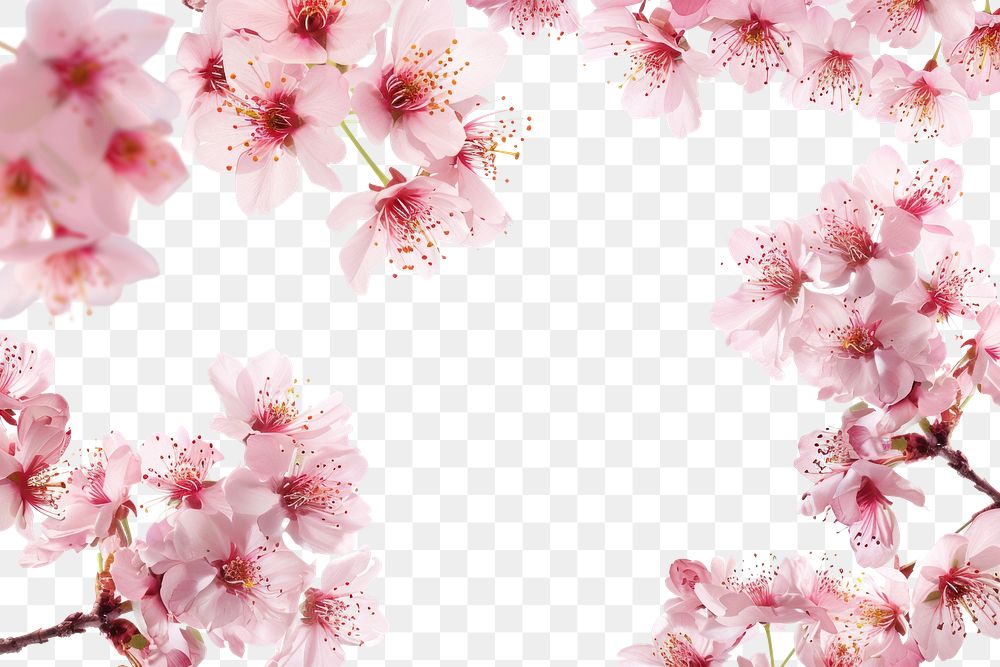 PNG Illustration of cherry blossom backgrounds outdoors flower.
