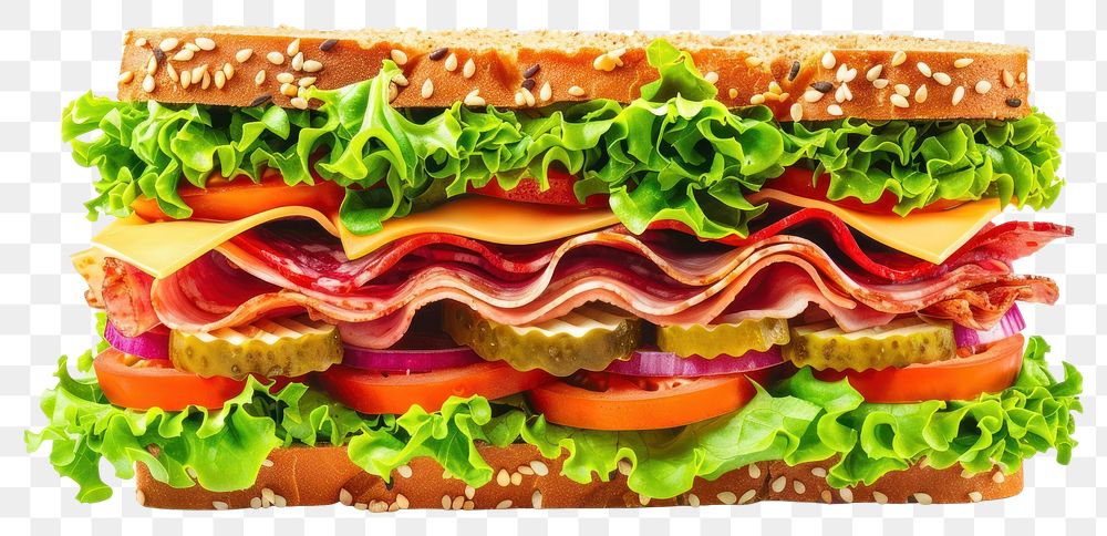 PNG  Big sandwich burger lunch food