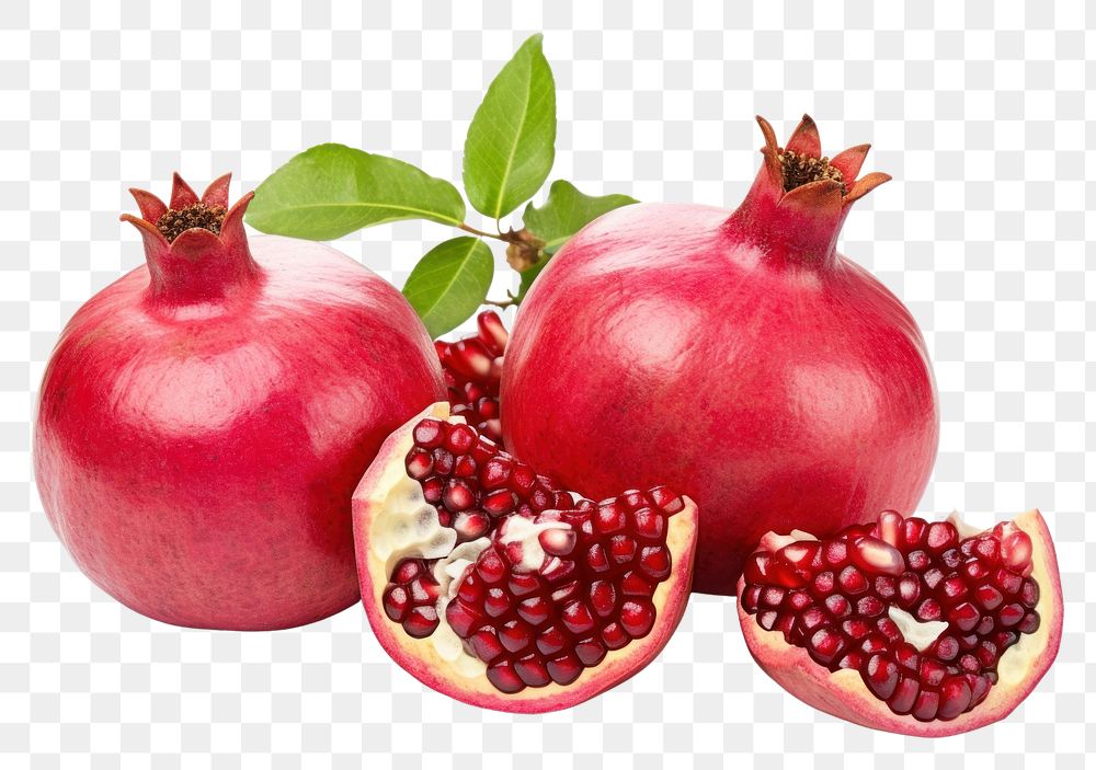PNG Pomegranates produce fruit plant.