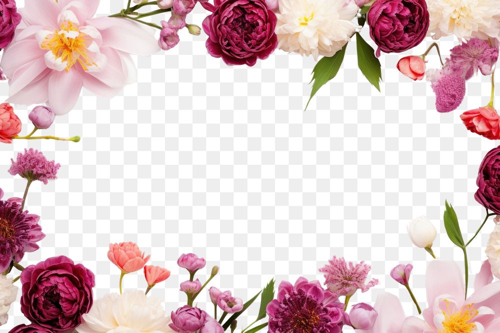 PNG Flower frame flower backgrounds blossom