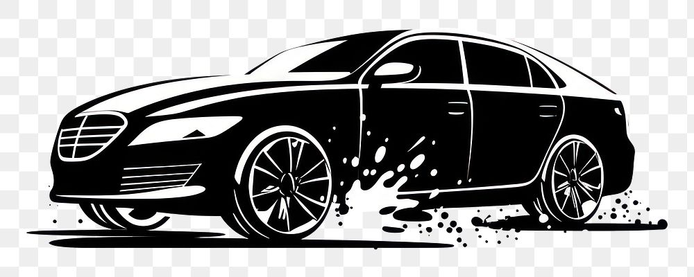 PNG Car wash transportation illustrated automobile.