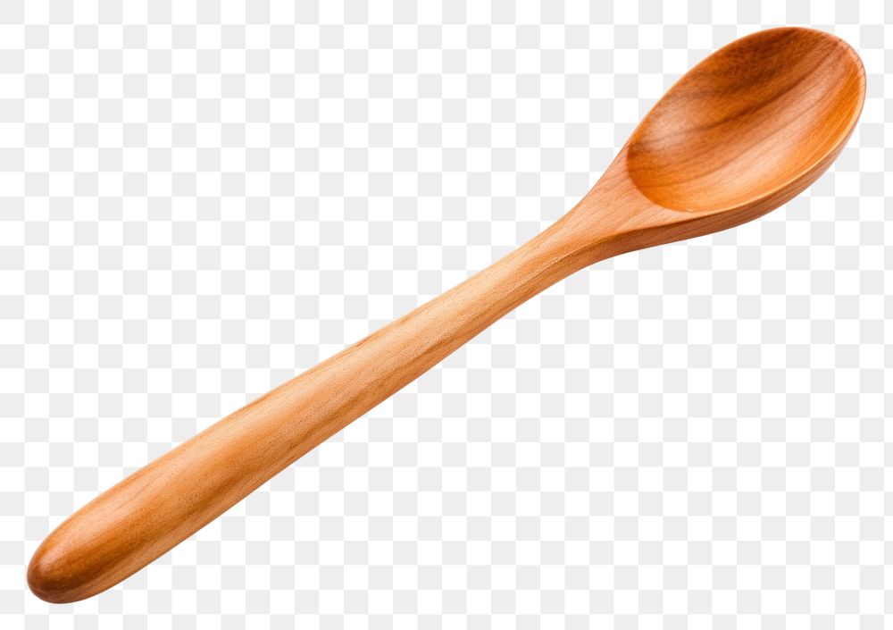 PNG Wooden spoon white background silverware simplicity.