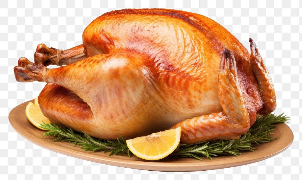 PNG Christmas turkey dinner meat food.