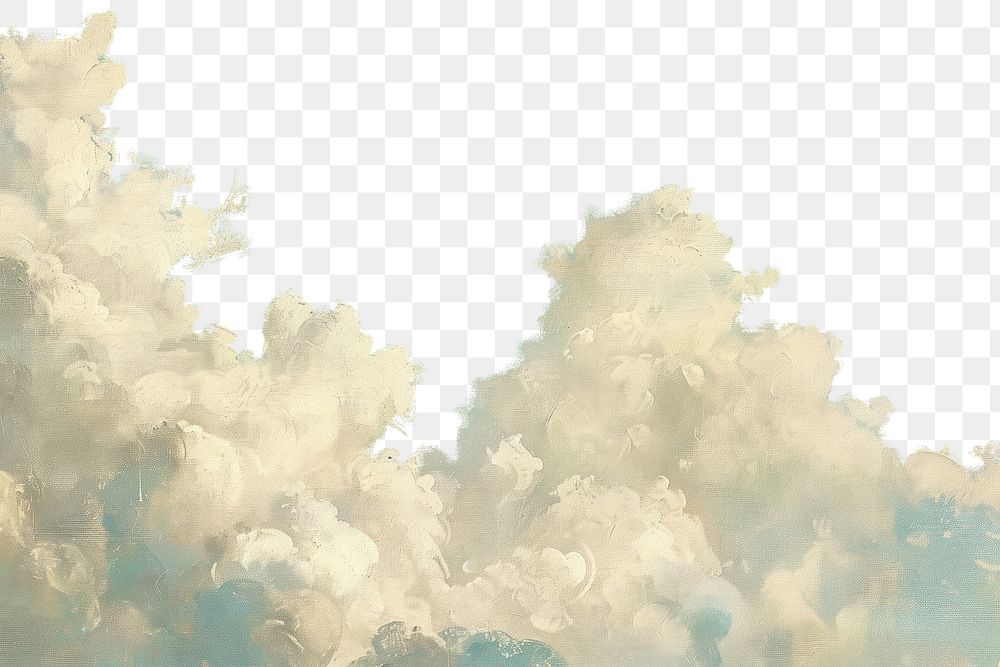 PNG Close up on pale cloud painting sky backgrounds