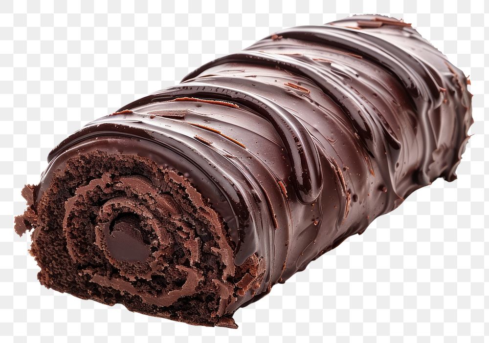 PNG Chocolate roll confectionery dessert brownie.