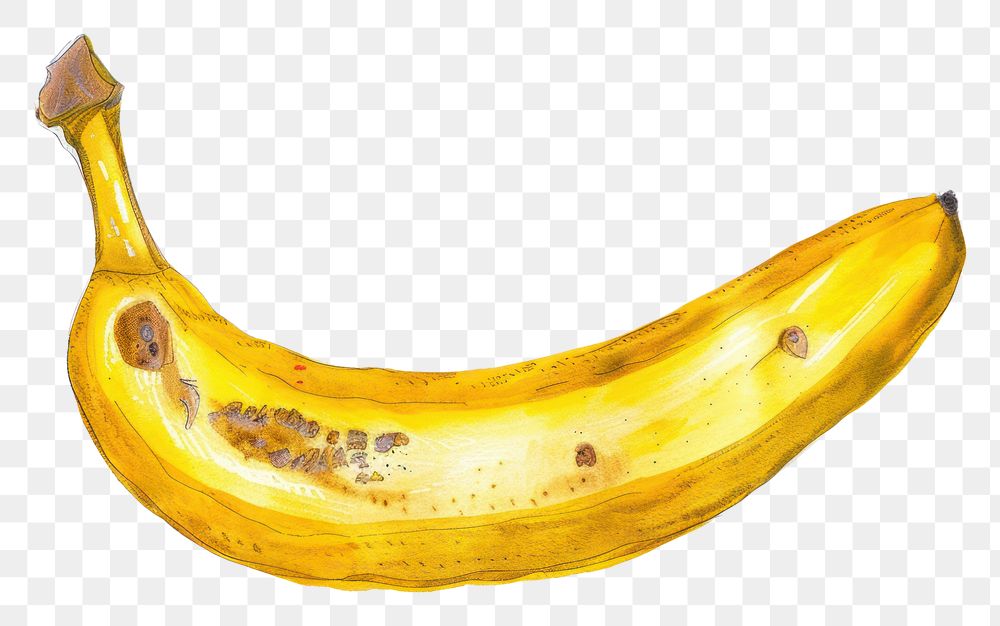 PNG Banana plant food white background.