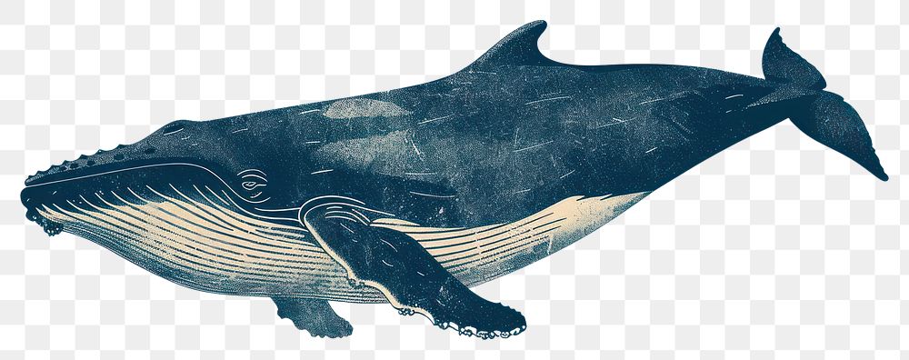 PNG CMYK Screen printing blue whale animal mammal shark