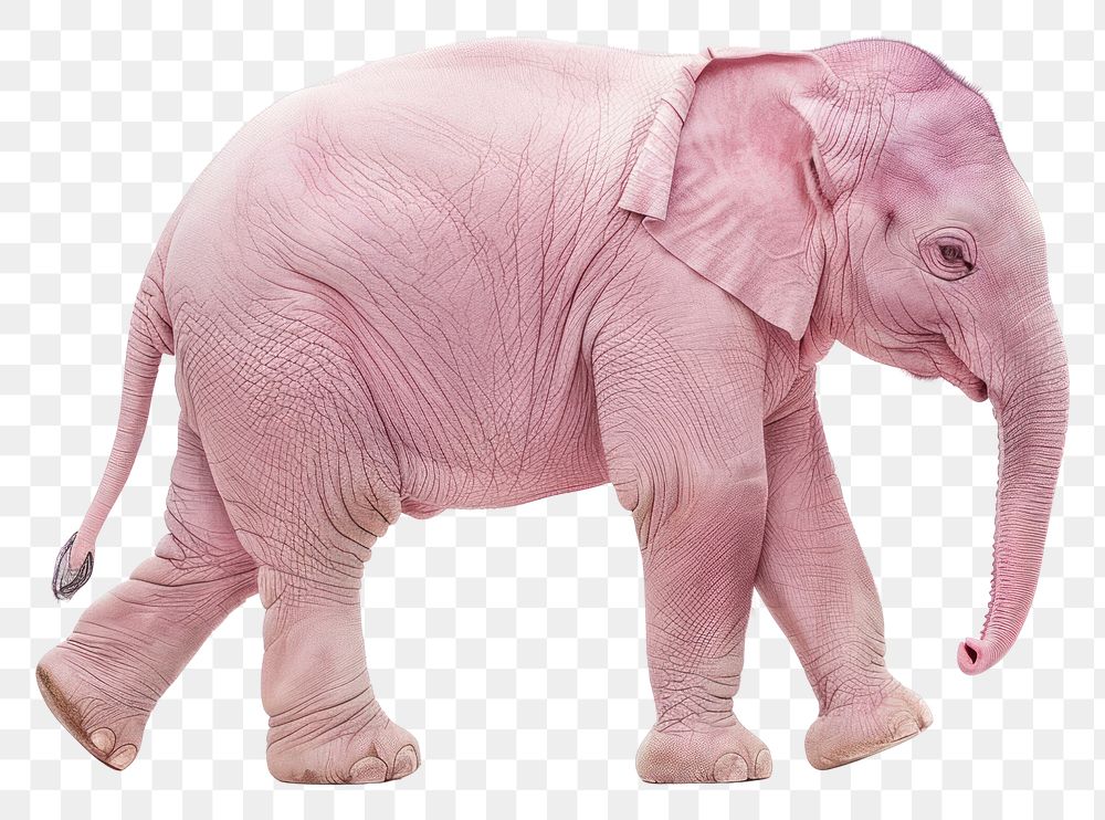 PNG Pink Elephant elephant wildlife animal.