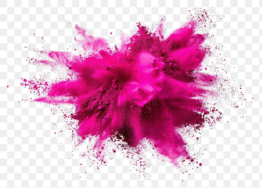 PNG Pink magenta holi paint color powder backgrounds purple white background