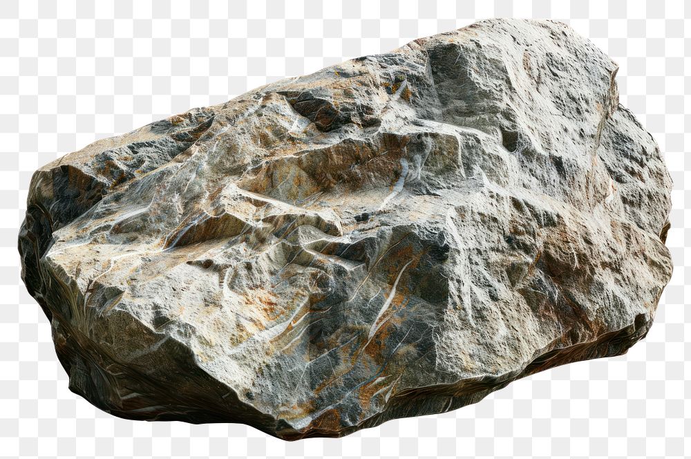 PNG Heavy realistic rock stone mineral white background accessories.