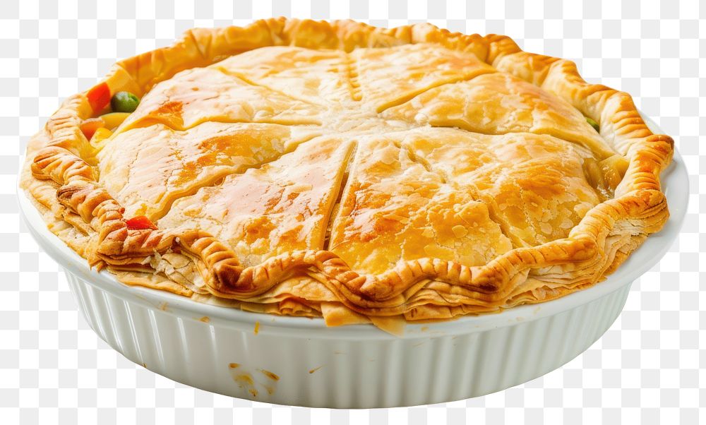 PNG Chicken pot pie dessert pastry cake.