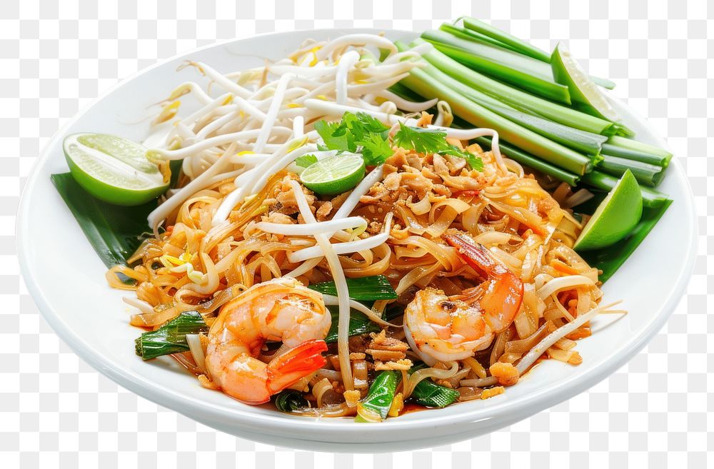 PNG Pad thai vermicelli produce noodle.