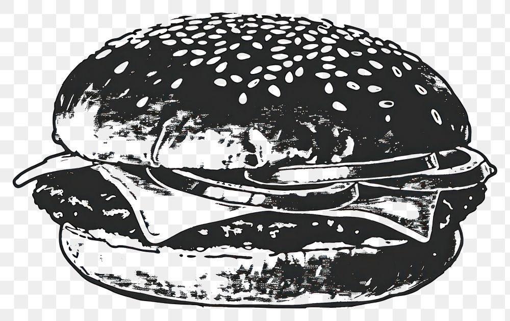 PNG Cheese burger shaped rubber stamp clothing apparel hardhat.