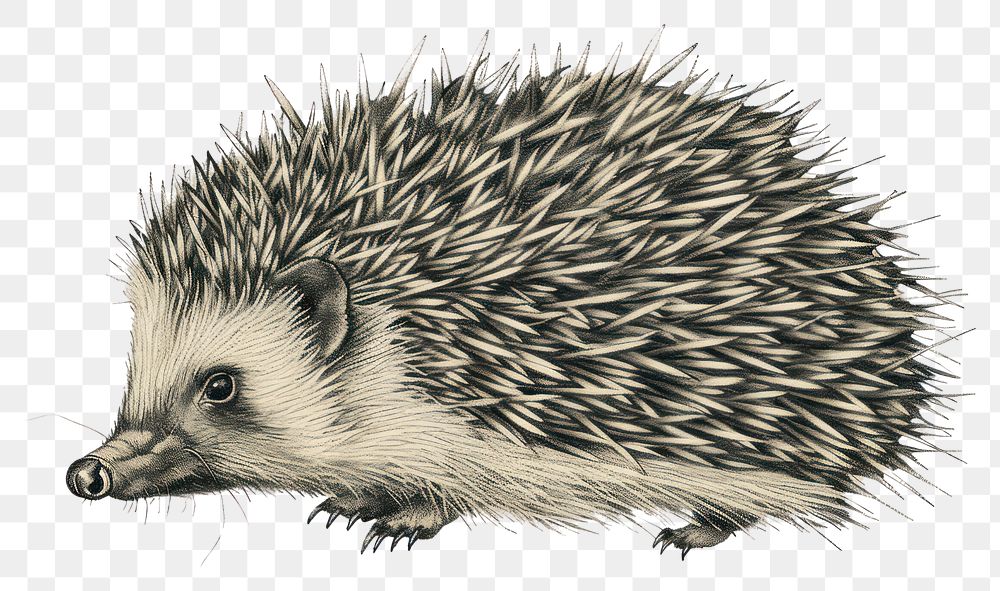 PNG Hedgehog porcupine animal mammal.