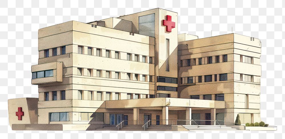 PNG Hospital icon architecture building symbol
