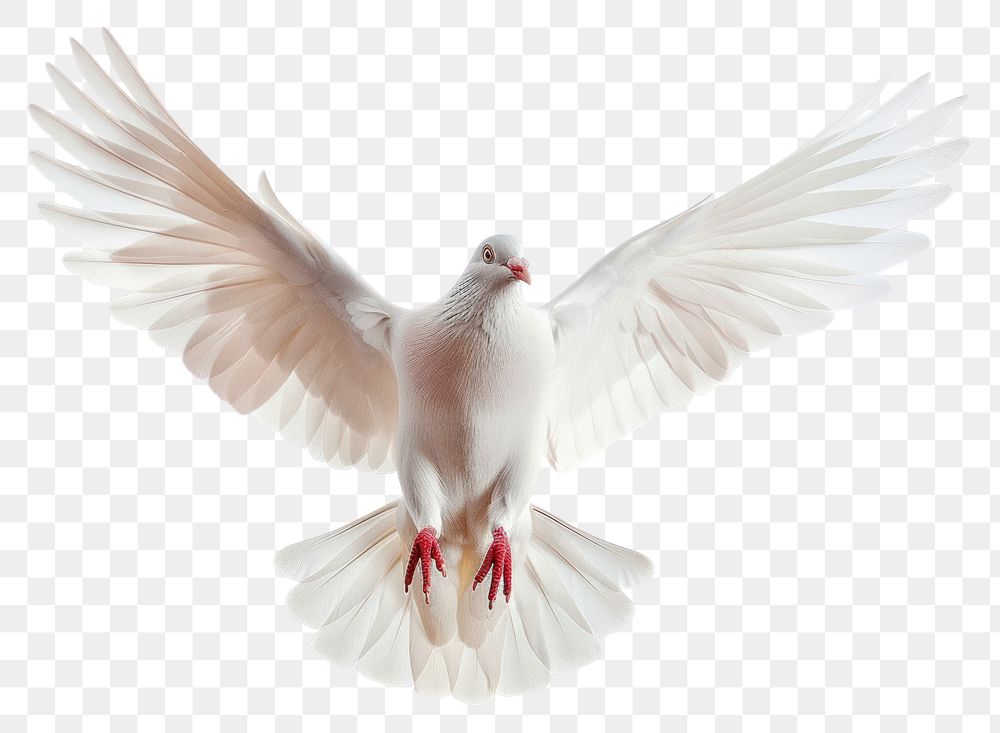 PNG White pigeon animal flying bird