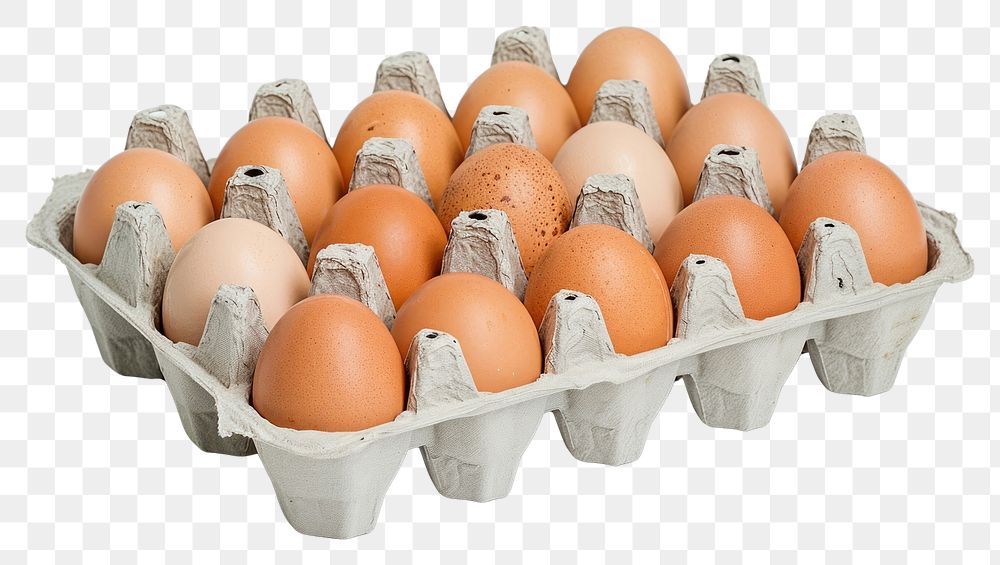 PNG Egg tray food arrangement freshness.