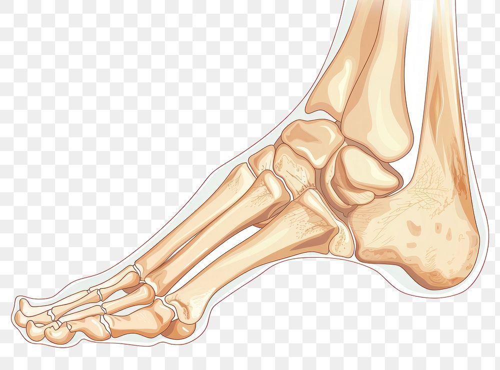 PNG Bone of foot icon human person ankle.