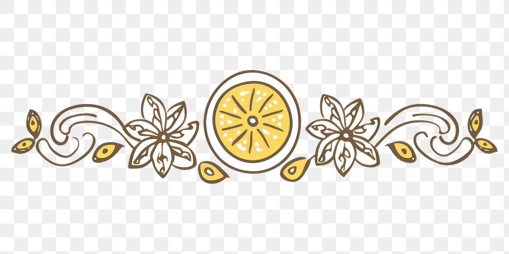 PNG Lemon graphics pattern white background.